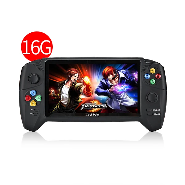 RS-08-16G Новые HD 7 дюймов портативная игровая консоль поддержка видов эмуляторы Макс 48 г 3000 игры двойной плеер для GBA NES чехол для телефона в виде ретро-игровой консоли - Цвет: RS-08-16G