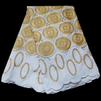

swiss voile lace in switznerland white and gold dubai fabric african brocade lace cotton dry lace for women dress 5yards