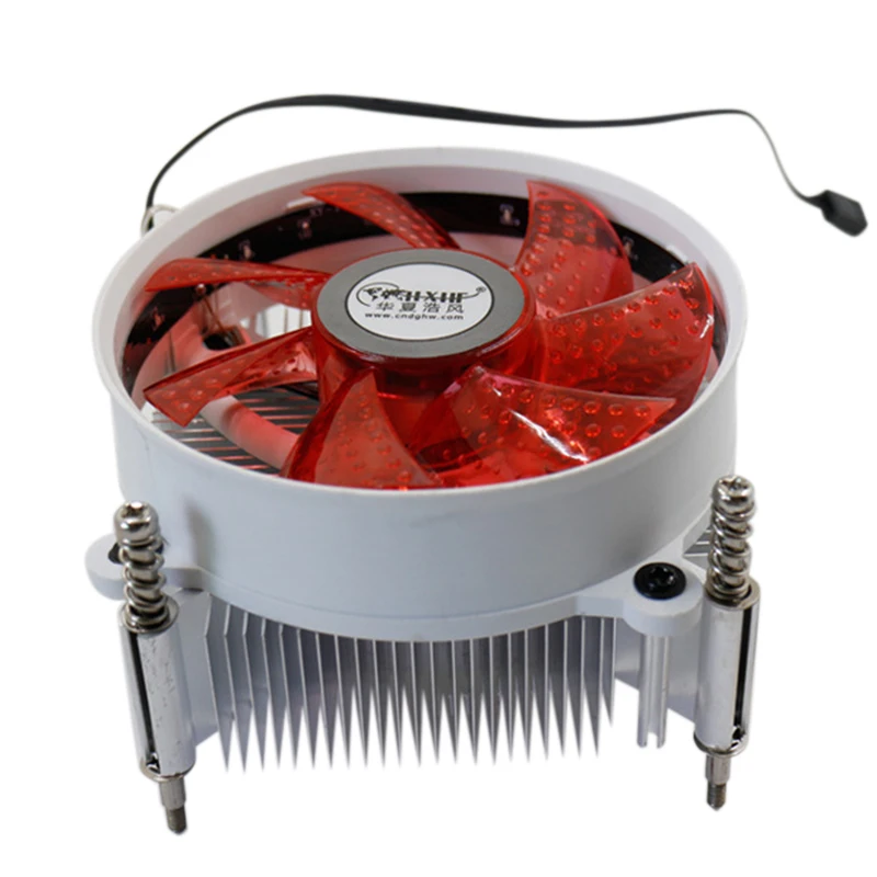 CPU Radiator LED Light Fan Desktop Computer Radiator Silent Alloy CPU Cooler 90 x 90 x 35 mm