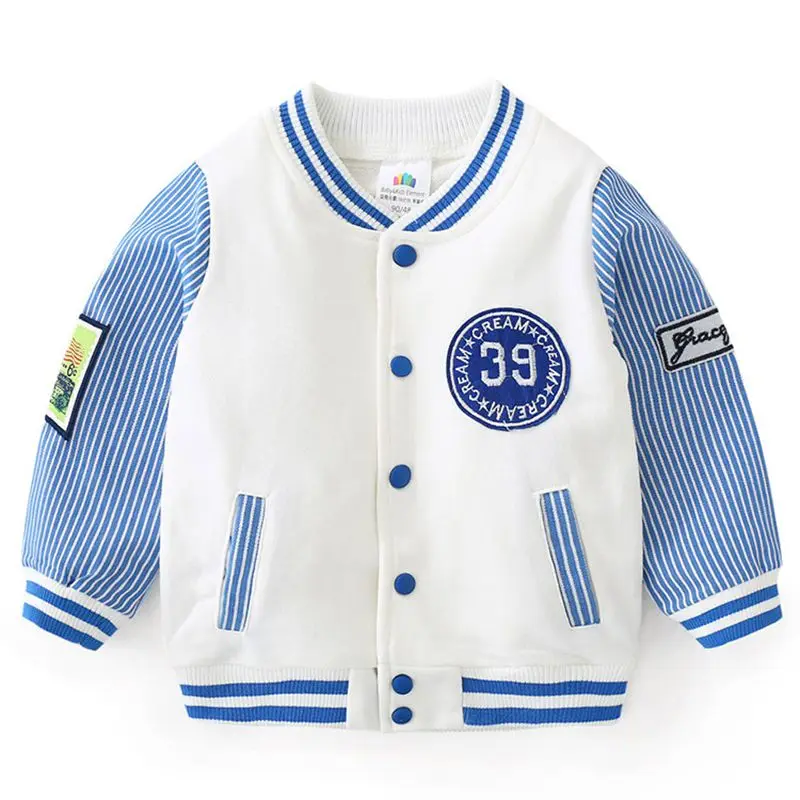 Spring Autumn New Fasion 2 3 4 6 8 10 Year Kid's Clothing Children Patchwork Long Sleeve Baby Baseball Coat Jacket For Boys