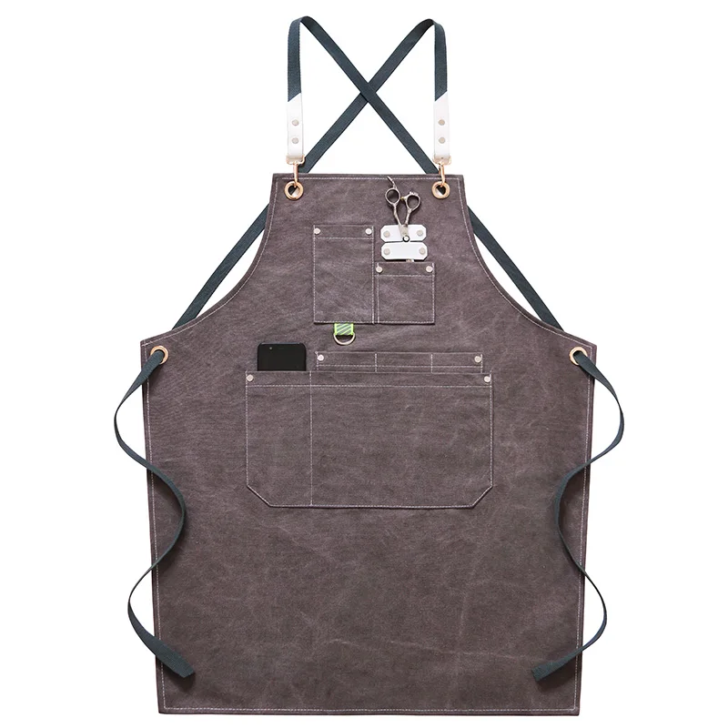 Фартук для работы Корейская версия джинсовая индивидуальная печать логотипа