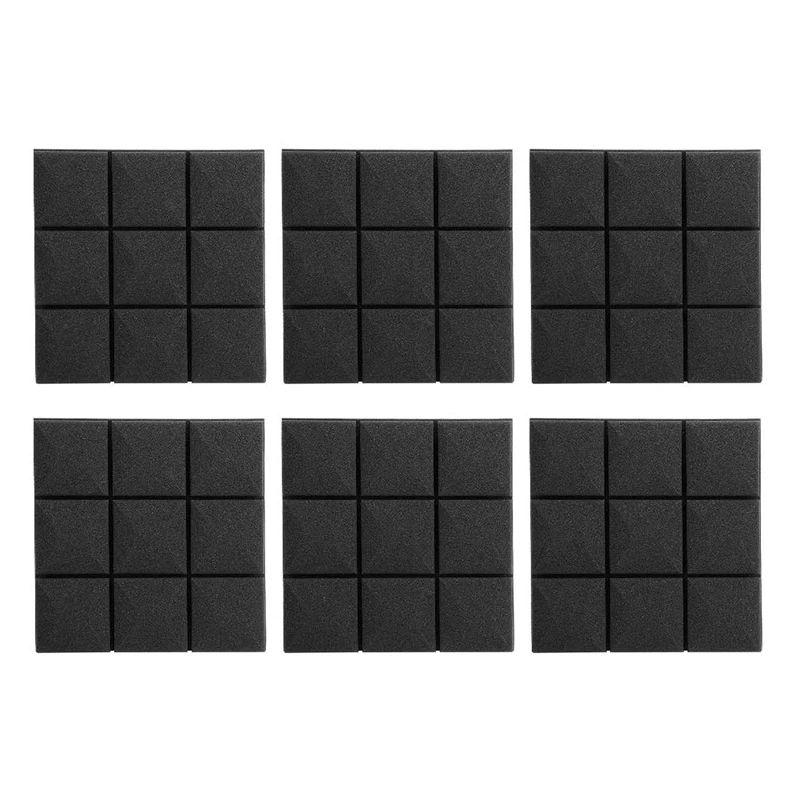 

6 Pcs Sound-Absorbing Cotton Foam Mushroom Shape High Density Acoustic Panels Studio Soundproofing Foam