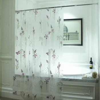

Waterproof Shower Curtain Eco-friendly 180*180cm 1 Pc Washable Bath Decor Mould Proof Bathroom Curtains EVA