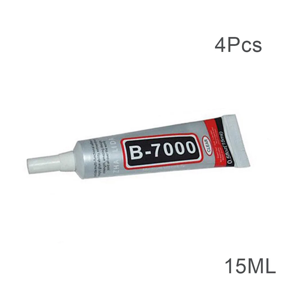 1/4/10 шт. B-7000 клей промышленная клейкая лента для Универсальный амортизирующий бампер для телефона с ювелирные изделия DC156 - Цвет: 15ML 4pcs