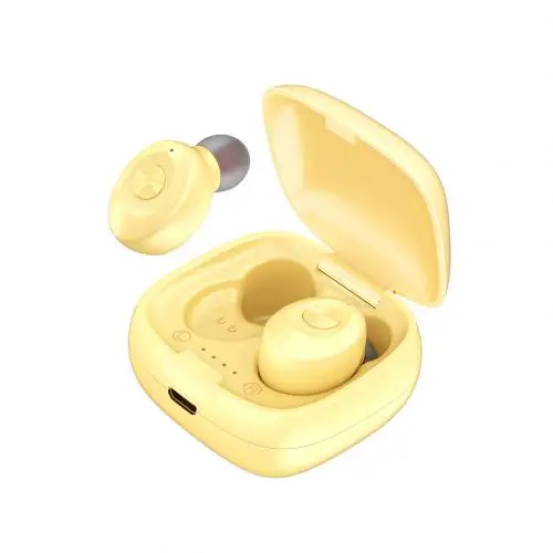 Цвет: желтый XG12 TWS Bluetooth 5,0 наушники стерео беспроводные наушники HIFI Звук спортивные наушники гарнитура с микрофоном для телефона - Цвет: Цвет: желтый