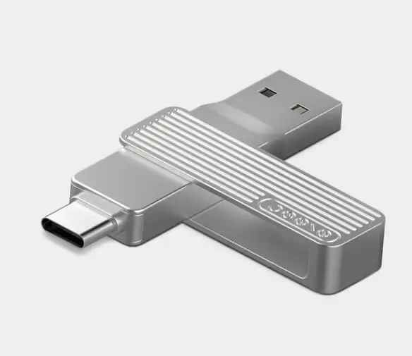 Type C 128G Xiaomi Мобильный телефон U диск тип-c USB интерфейс для iPhone 120MB 360 вращающийся алюминиевый сплав Материал smart APP 32G 64G 128G - Цвет: Type C 128G