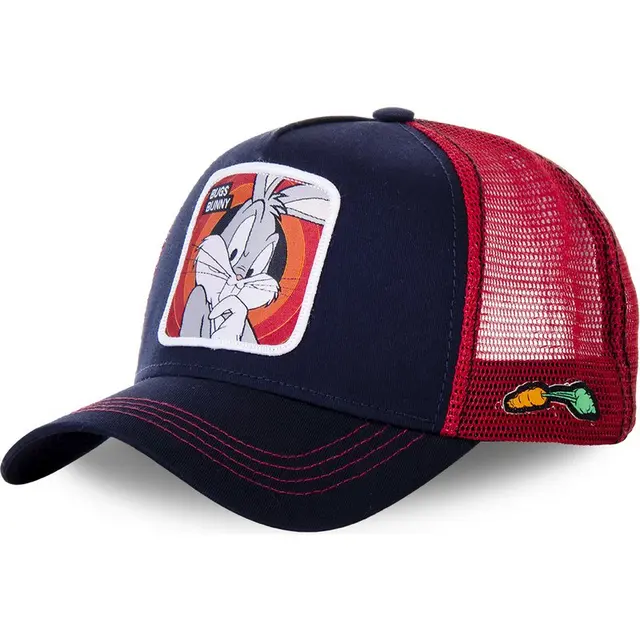 High Quality Disney Animal Mickey Anime Snapback Cotton Baseball Cap Men Women Hip Hop Dad Mesh Trucker Hat Dropshipping Navy Bunny