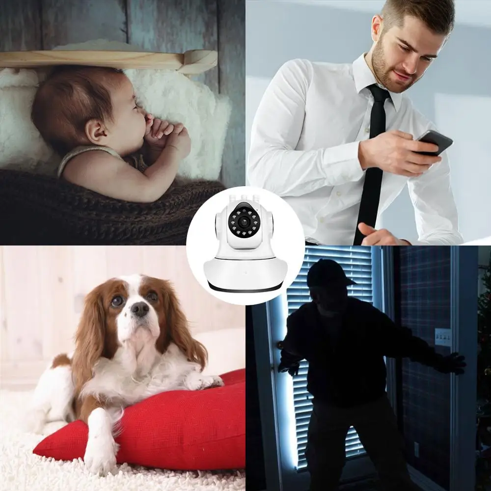 видеонаблюдение для дома Wi fi камера Wifi Домашняя безопасность ip Беспроводная