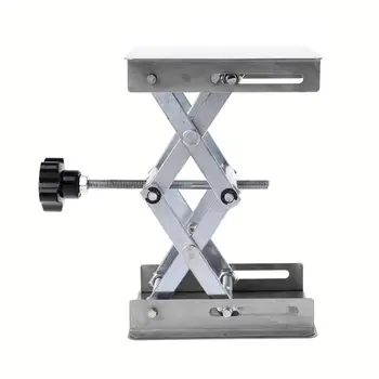 

Laboratory Lifting Platform Stand Rack Scissor Jack Bench Lifter Table Lab 100x100mm Stainless Steel For Scientific Experiment