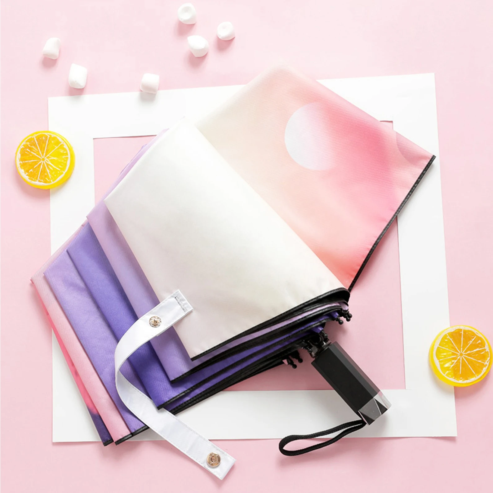 

Two kinds of styles Umbrella rain and rain dual-use umbrella female sunscreen UV protection compact folding portable