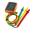 SM852B Phase Sequence Tester Indicator 3 Phase Rotation Tester Digital Phase Indicator Detector LED Meter 60V~600VAC Buzzer Bag 5