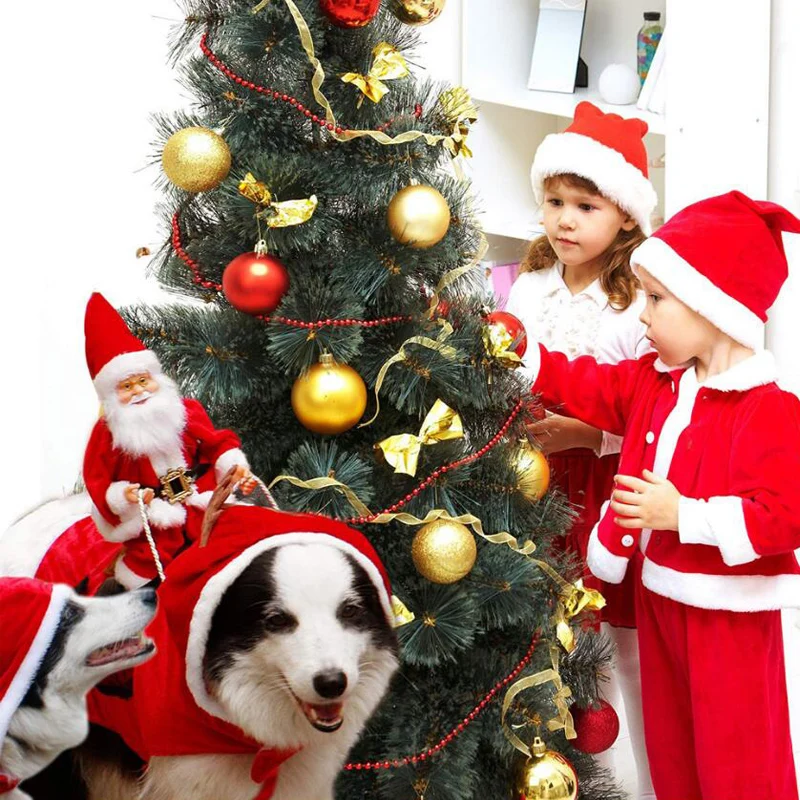 Christmas Dog Clothes Santa Claus Dogs Costume Holiday Party Dressing up Clothing For Smal Medium Large Dogs Pet Cats Costume