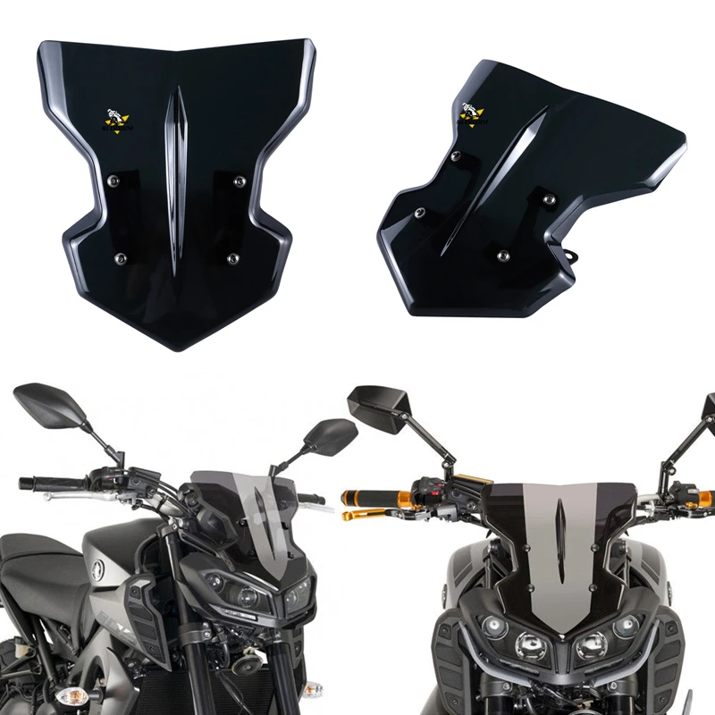 Мотоцикл ветер экран для Yamaha MT-09/FZ-09- MT09 FZ09 ABS пластик лобовое стекло передний ветровой экран с barket