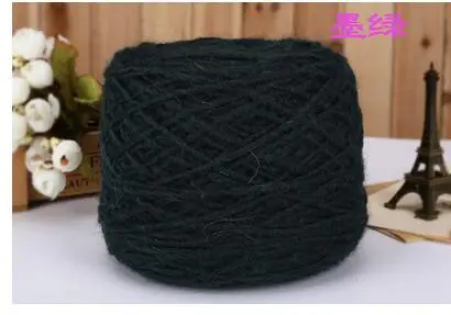 dark green 50 г/лот итальянская шерстяная пряжа Альпака 60% шерстяная пряжа ручная вязка - Цвет: dark green