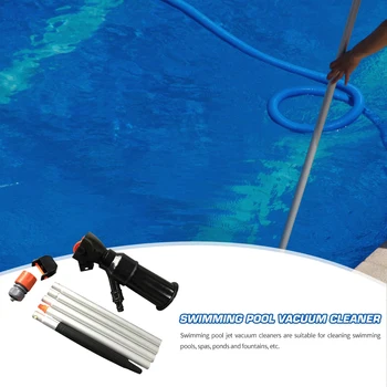 

Pool Cleaner Adjustable Pool Pond Fountain Vacuum Brush Cleaner Cleaning Tool with Pole Hot Tubs Accessories