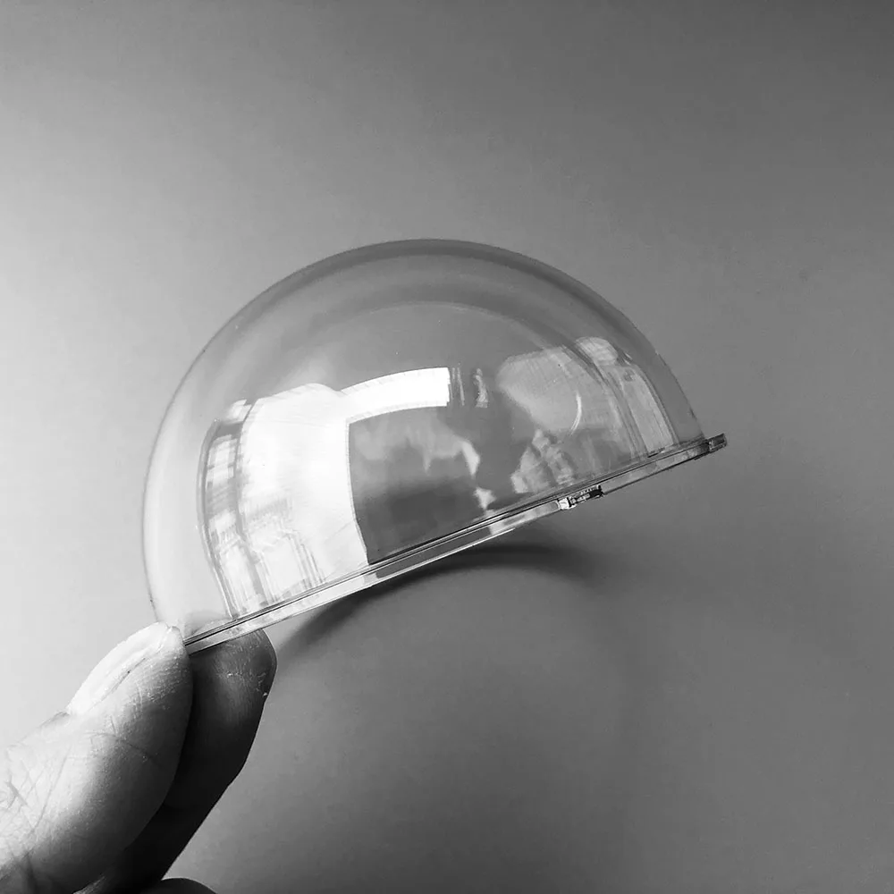 Security Camera Cover 3.35 Inch Transparent Acrylic Dome Hikvision Samsung Surveillance CCTV Camera Housing Cover Antidust Lens Protect Case 85x45mm
