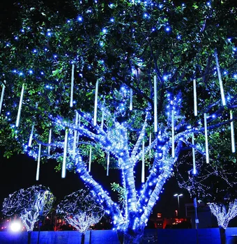 

30cm LED Meteor Shower Garland Strip Light Outdoor Waterproof Fairy Lights For Garden Street Xmas Tree Christmas Decoration #LR2
