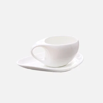 

Porcelain Coffee Cup and Saucer Set High Quality Tea Cup and Saucer Set Luxury Copo Dobravel De Silicone Home Drinkware AB50BZ