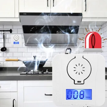 

2020 New Smart Home Control Functional LCD CO Carbon Monoxide Poisoning Sensor Alarm Warning Detector Tester