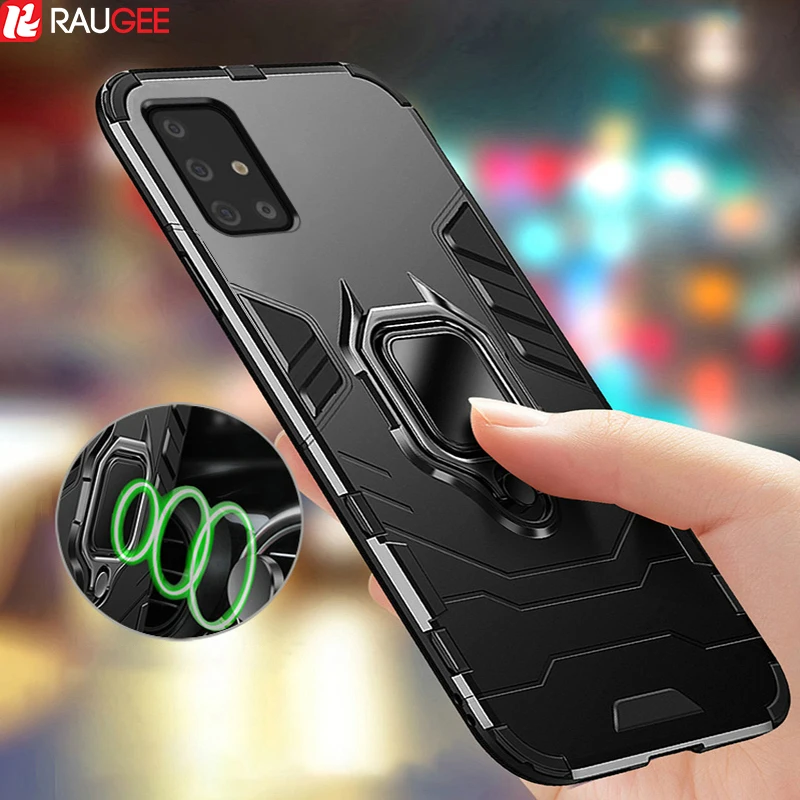

Armor Case for Samsung A51 A71 Case Magnetic Car Phone Holder Cover TPU+PC Bumper Case for Samsung Galaxy A51 A 51 A71 A 71 Case