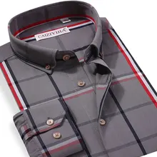 Высококачественная мужская клетчатая рубашка с длинным рукавом на пуговицах, хлопок, качественная стильная новая Повседневная рубашка в клетку