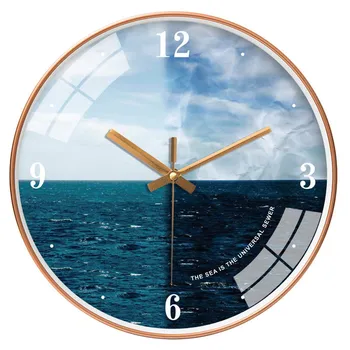 

Living Room Creative Sea Fashion Clock Pocket Watch Wall-Mounted Bedroom Mute Quartz Clock