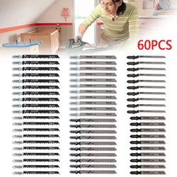HCS – kit de lames de scie sauteuse à tige en T, outils de coupe en métal et acier, pour le travail du bois et du plastique, 60 pièces 