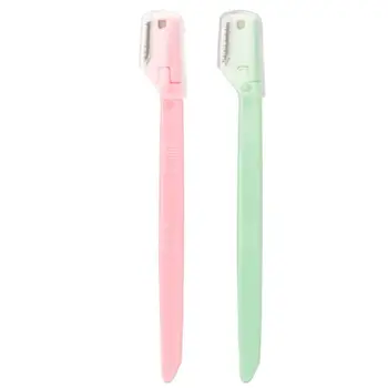 

2 Pcs Mini Protable Eyebrow Razor Durable Stainless Steel Blade Practical Tools 28TA