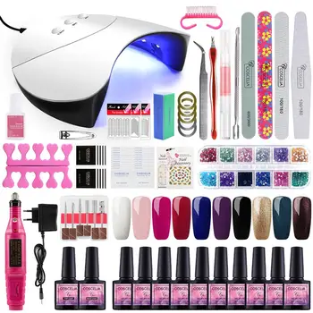 

COSCELIA Gel Nail Polish Set With Manicure Machine All For Manicure Nail Kit Nail Kit Professional Set Manicure Tools Nail Kit