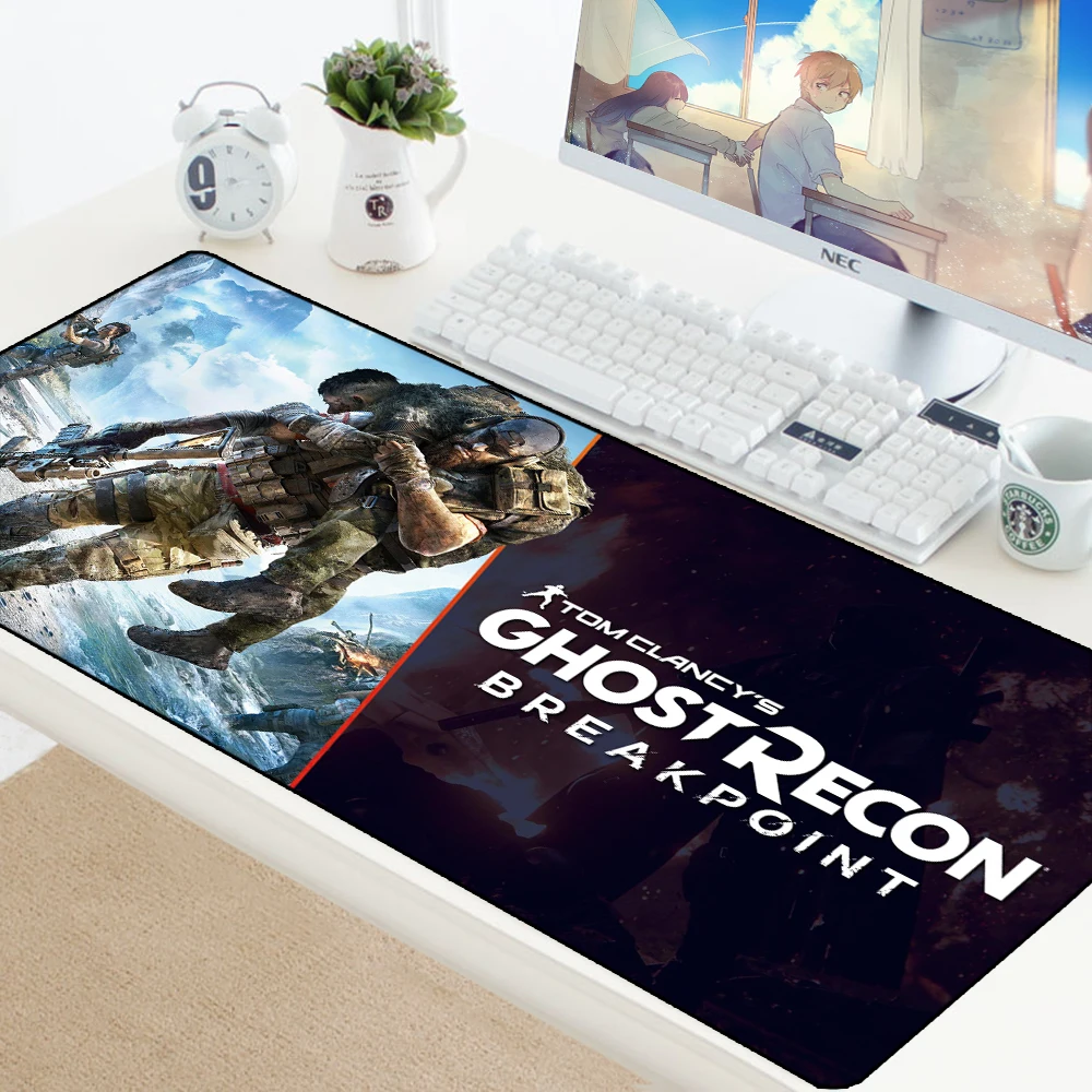 Большой коврик для мыши Ghost Recon, комфортный коврик для мыши, игровой коврик для мыши, резиновый компьютерный коврик, компьютерные аксессуары, игровой коврик для CS: GO