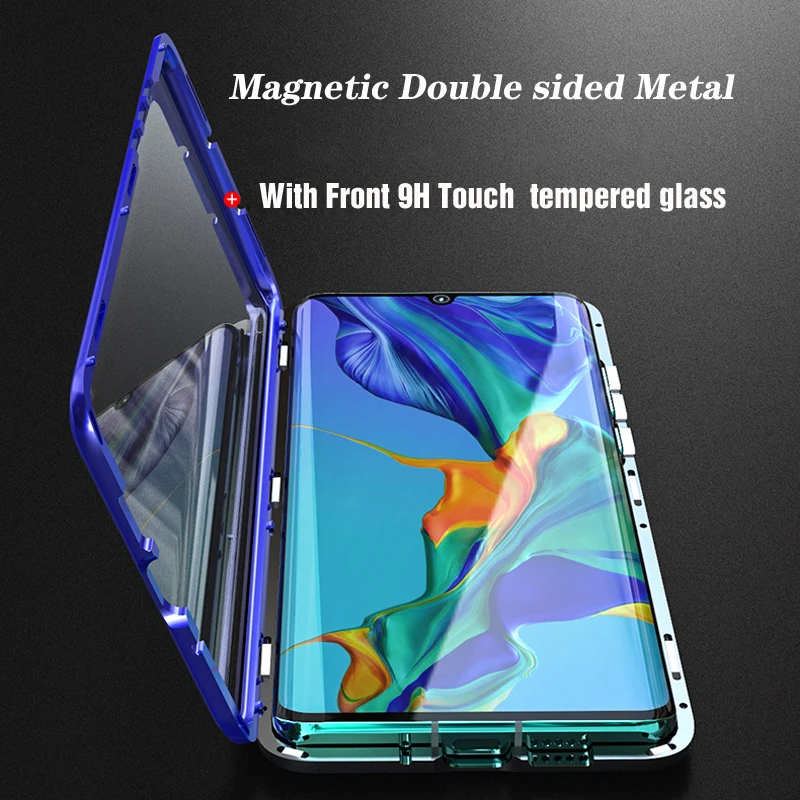 

Magnetic Double sided Metal Case for Xiaomi Redmi 9 SE Pro5G 9T Pro 8 CC9 CC9E Max3 Note 7 K20 Pro Tempered Glass Magnet Cover