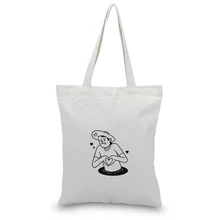 Холщовая Сумка для ежедневного использования текст DIY пользовательский принт логотип сумка для покупок эко многоразовая утилизация ежедневных эскизов