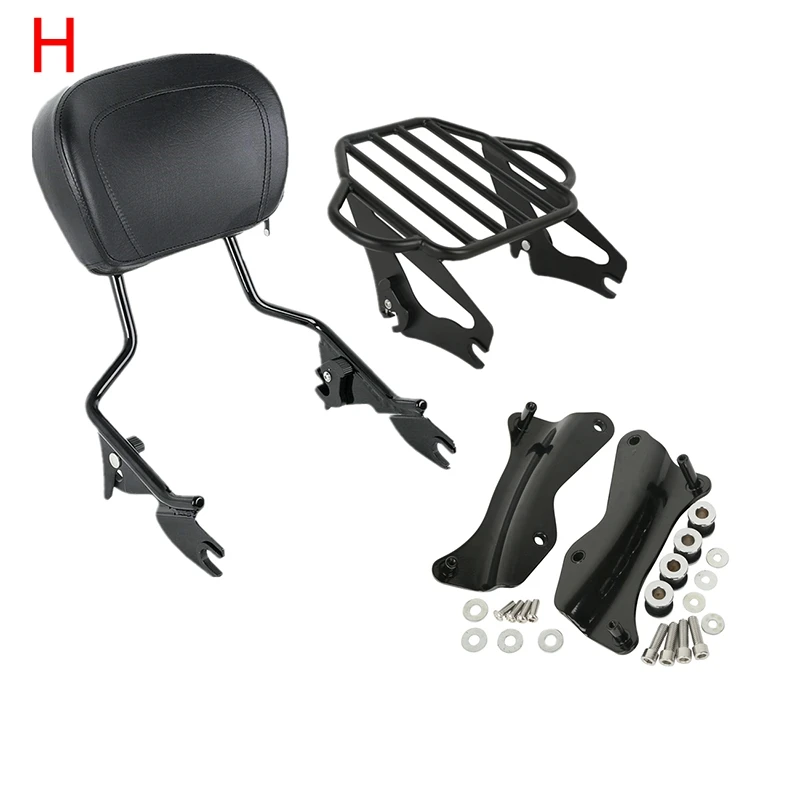 Мотоцикл спинки Sissy бар багажная стойка док для Harley Touring Road King Street скользящий Electra