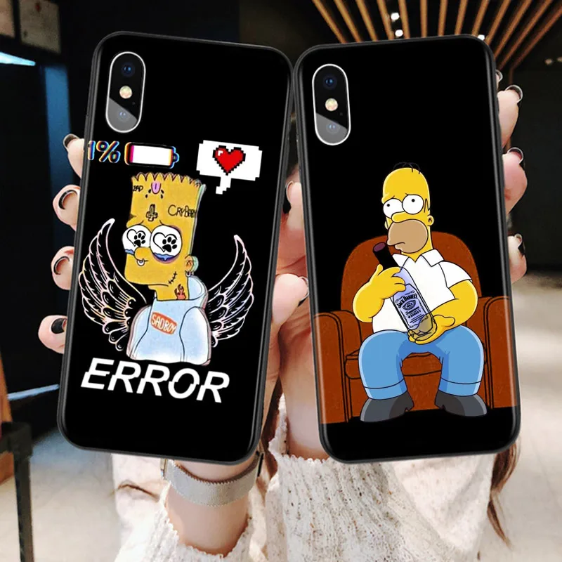 Bart Simpson phone case sad