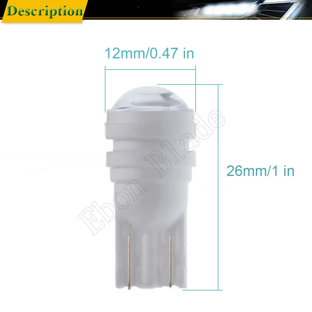 Светодиодная лампа T10 W5W 2835 3 Smd для автомобиля 2/5 шт. автомобильная керамическая