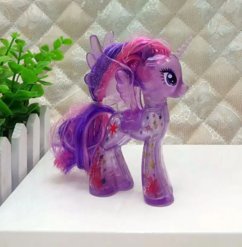 My Little Pony, Хрустальная принцесса, блестящий пони, Сумеречная искорка, Принцесса Селестия, фигурка для девочек, игровой домик, Подарочная игрушка - Цвет: Twilight Sparkle