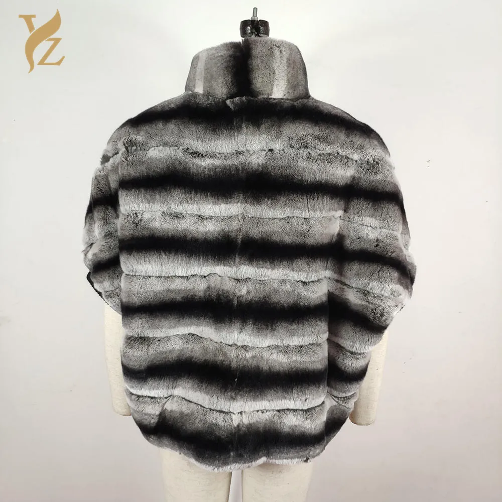 YZ. FURTURE природа шиншилла кролик рекс мех теплая зимняя высококачественная полная Пелт новая куртка из натуральной кожи модное женское пальто