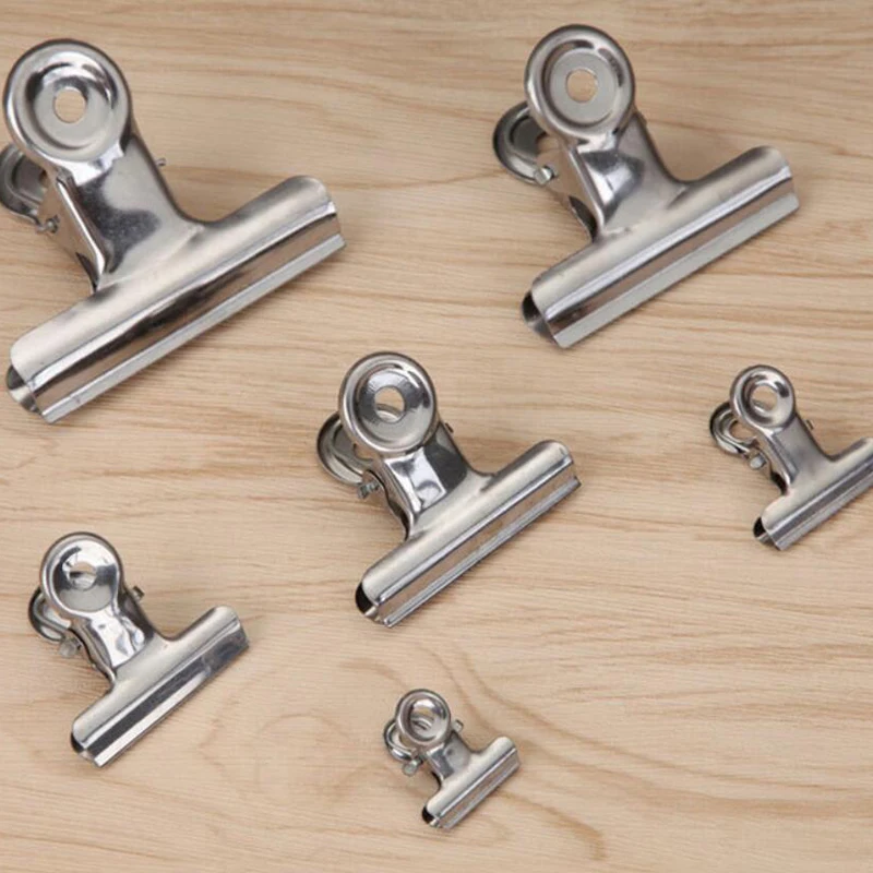 

6PCS 75MM long Office Stainless Steel Round Head Clips