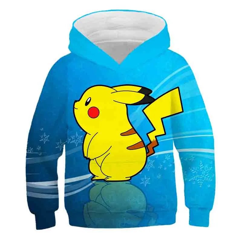 kids' yellowstone t shirts 2022 Baby Boys Pokemon Sweatshirt Cartoon Hoodies For Boy Spring Autumn Tops For Kids Casual Hoodies Children Outwear 4-14 Years what is a youth hoodie