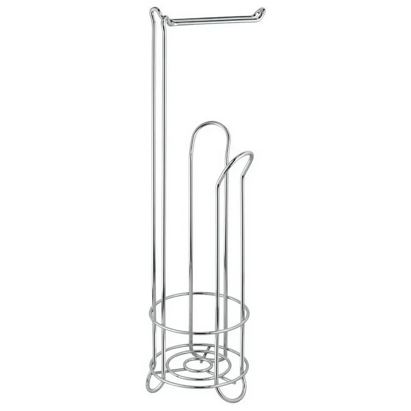  European Style Roll Stand Popular Modern Minimalist Stainless Steel Floor Type Toilet Paper Holder