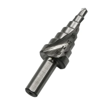 

4-16.5Mm High Speed Steel 6542/M2 Triangular Handle Spiral Groove Step Drill Bit