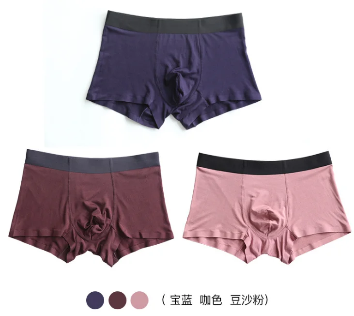 mixed color 11 Размеры L-5XL 3 шт./пакет Лидер продаж Твердые Цвет классический модальное бесшовное сексуальное мужское нижнее белье, боксеры, шорты, трусы - Цвет: mixed color 11