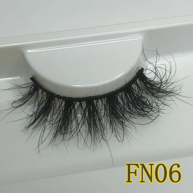 Mikiwi FN Natural Mink Lashes 10-12MM Super Fluffy Short Eyelashes Faux Cils GB Popular Messy Lashes Less Hair Faux Lashes FN06