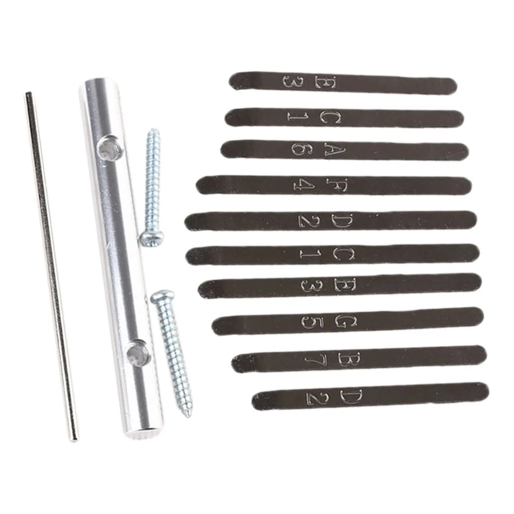 Thumb Piano Bridge Saddle 10 Keys Set Kit for Kalimba DIY Replacement Parts Percussion Instruments