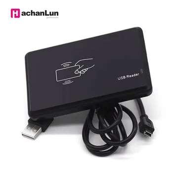 

Desktop hf/lf rfid reader with USB interface support read ID or IC card at the same time for access control