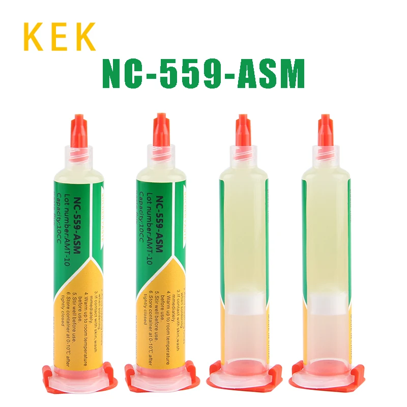 KEK 100% Origina NC-559-ASM Solder Flux l BGA PCB No-Clean 10cc Welding Paste