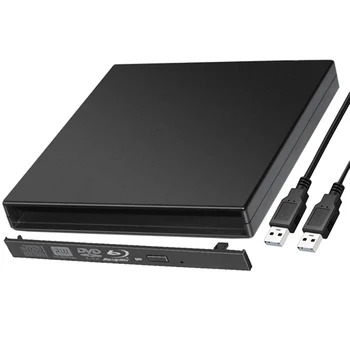 

9.5mm USB 2.0 External Blu-ray BD-RW BD-ROM DVD/CD-ROM Case For Laptop Desktop PC Optical Disk Drive Case
