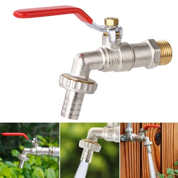 

Quick Open Faucet Anti Leaking Brass Single Cold External Thread Washing Machine Faucet Water Tap JDH99