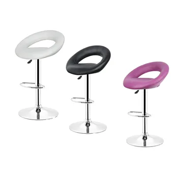 

Leisure Synthetic Leather Swivel Bar Stools Chairs Height Adjustable Pneumatic Pub Chair Living Room