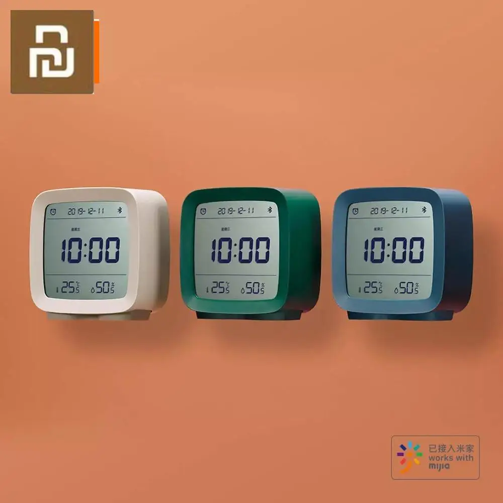 In stock Xiaomi Cleargrass Bluetooth Alarm Clock smart Control Temperature